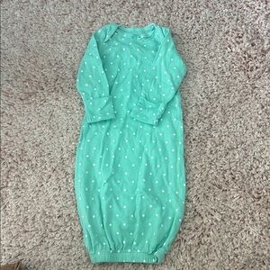 Carter’s Mint Green Polka Dot Baby Gown
